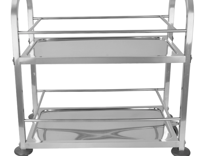 Çok Yönlü İş İstasyonları: Çeşitli Görevler için Paslanmaz Çelik Çalışma Masaları (İki Katmanlı)